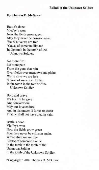 Ballad of the Unknown Soldier